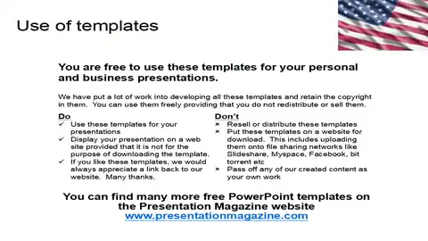 Map of USA PowerPoint Template