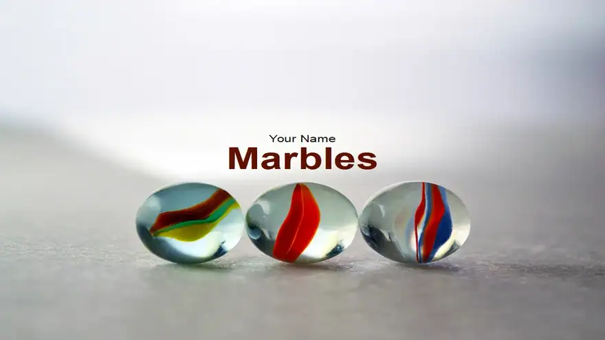 Marbles PowerPoint Template