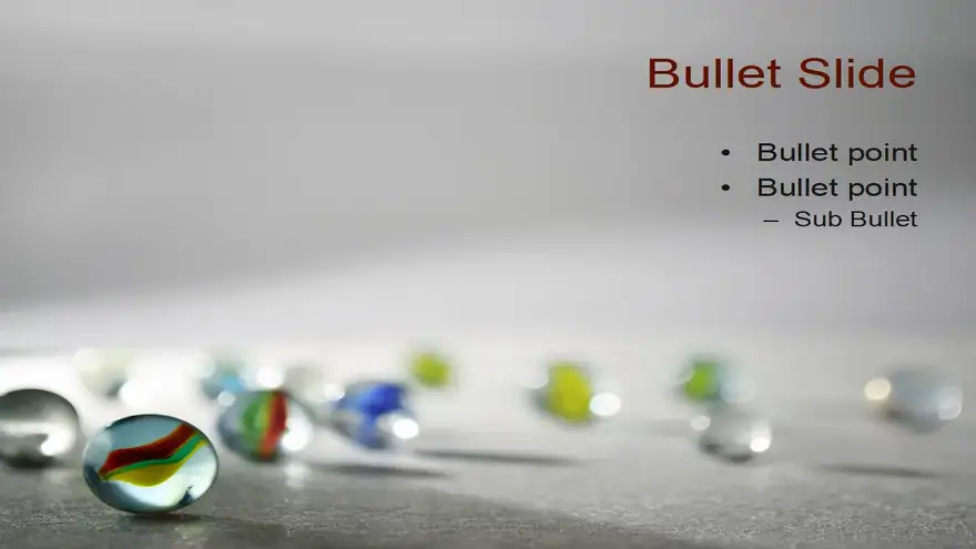 Marbles PowerPoint Template