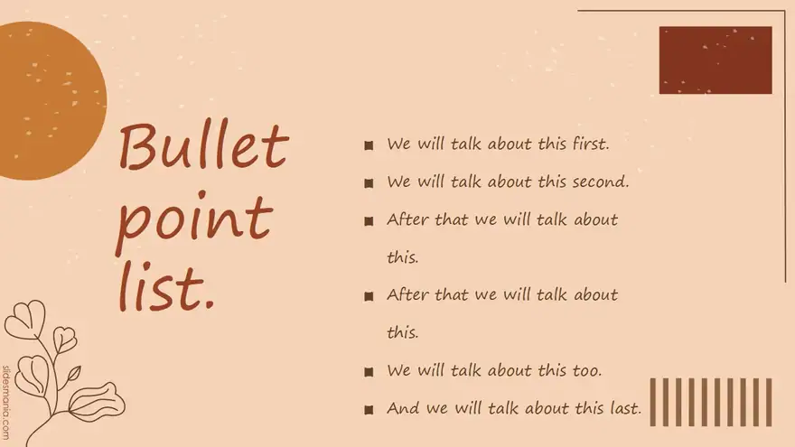 Minimal brown free presentation template.