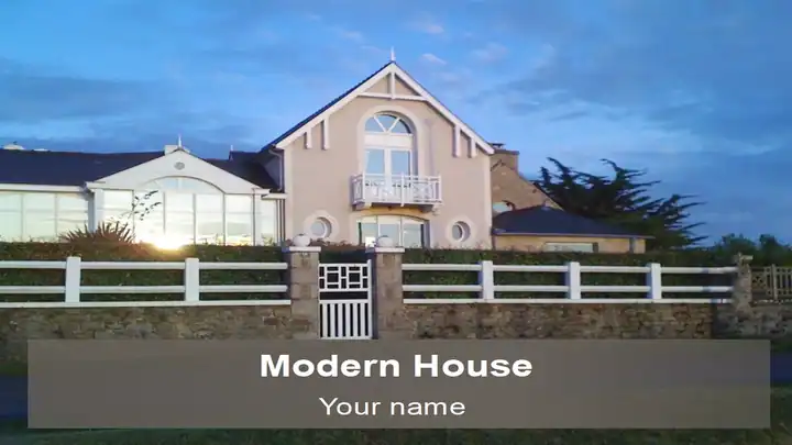 Modern House PowerPoint Template