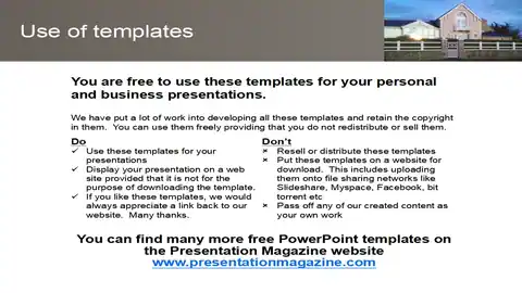 Modern House PowerPoint Template