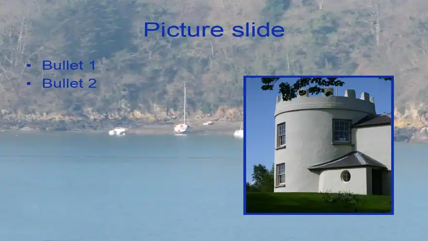 Moored Boat PowerPoint Template