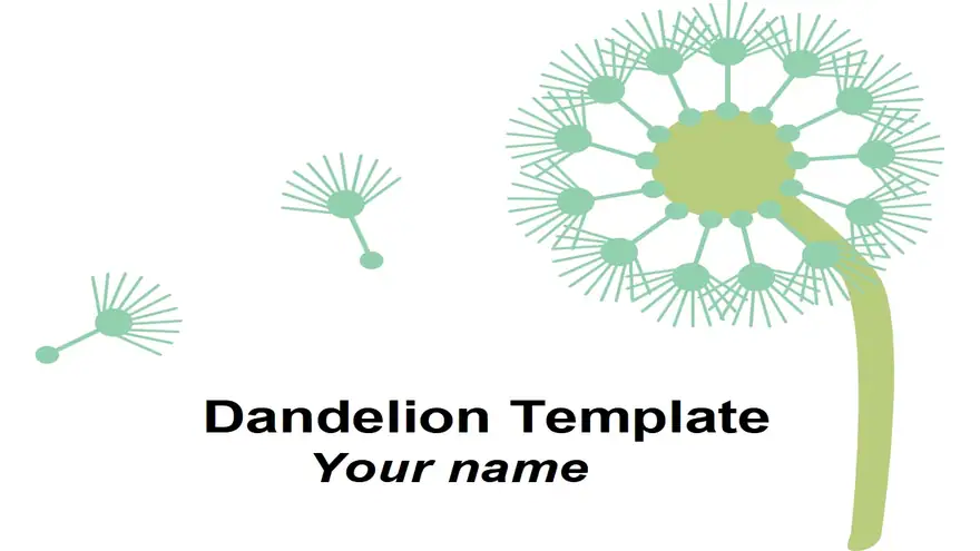 Neutral Dandelion Template