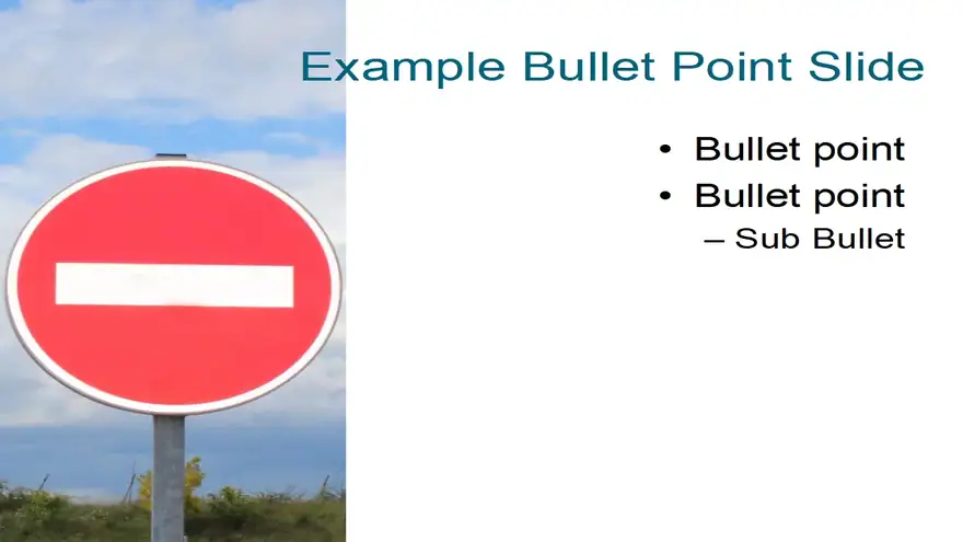 No Entry PowerPoint Template