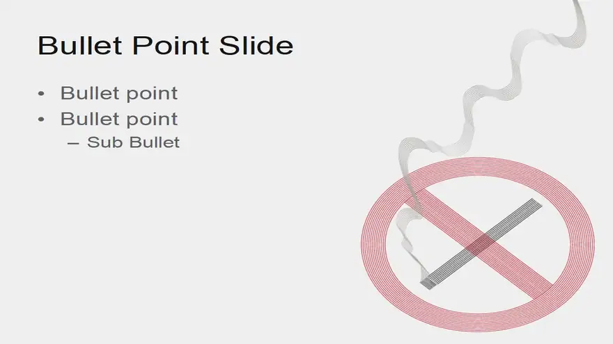 No Smoking Sign Template