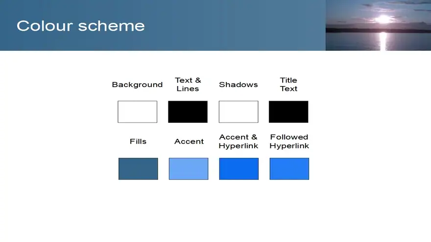 Ocean Sunset Background Template