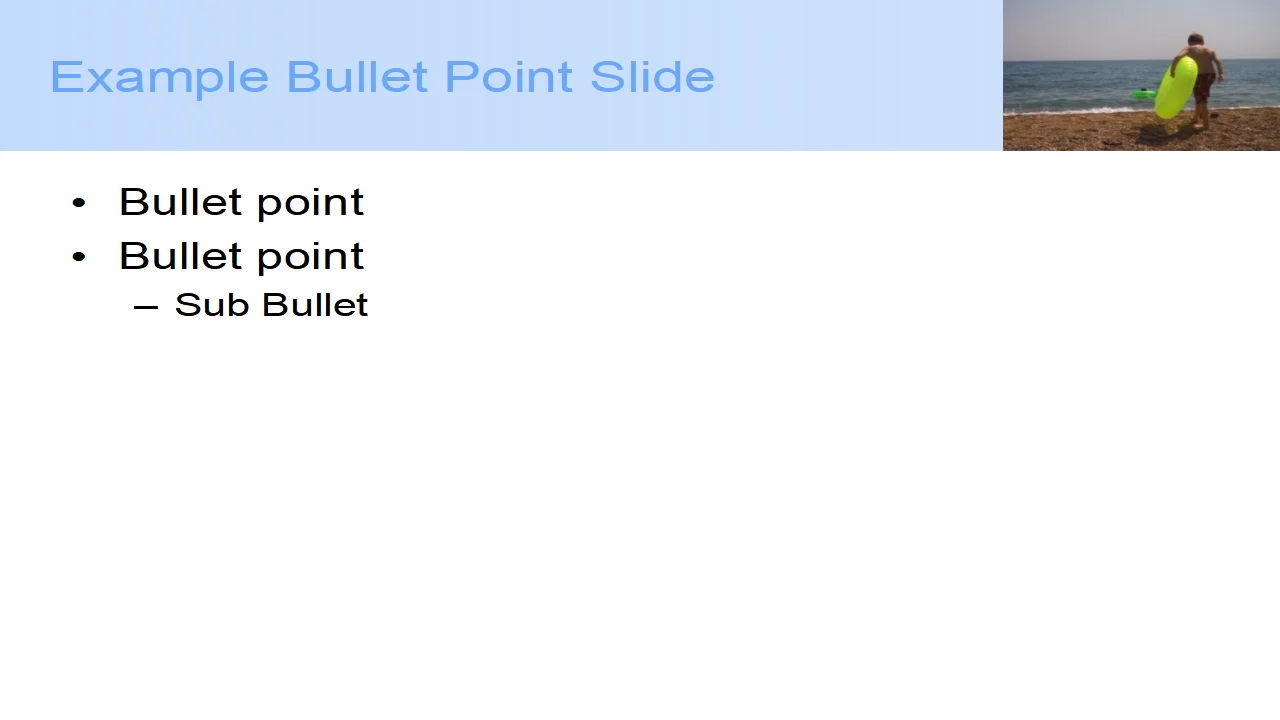 Off for a Swim PowerPoint Template