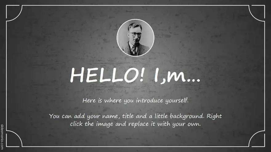 Old movie intro aesthetic free animated presentation template.