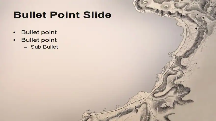 Old Naval Map PowerPoint Template
