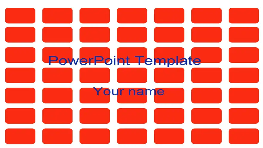 Orange Tiles Template