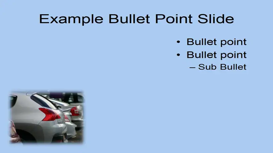 Parked Cars PowerPoint Template