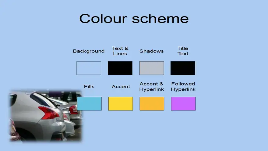 Parked Cars PowerPoint Template