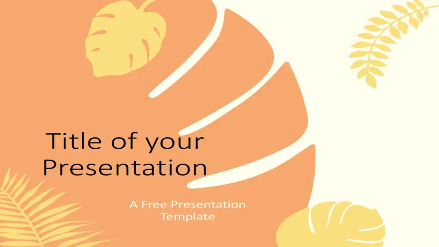 Pastel Leaves Template for PowerPoint and Google Slides