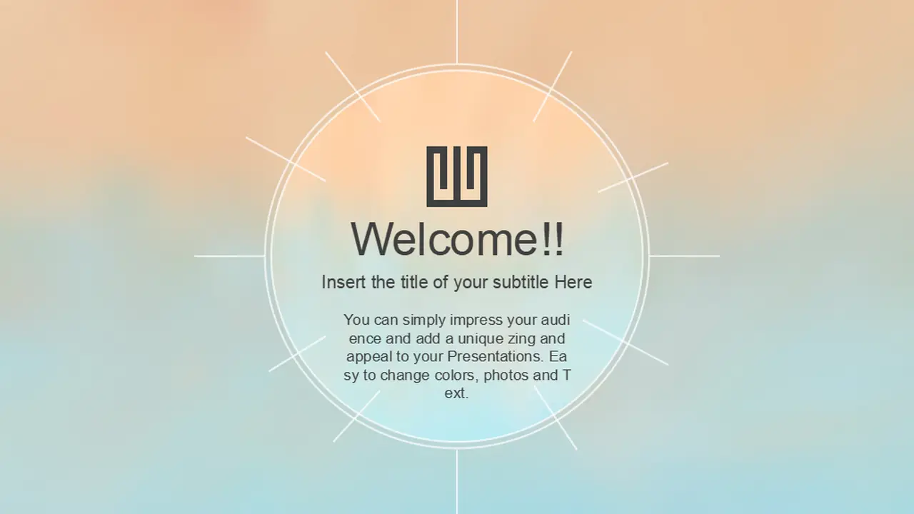 Pastel Watercolor Painted PowerPoint Template