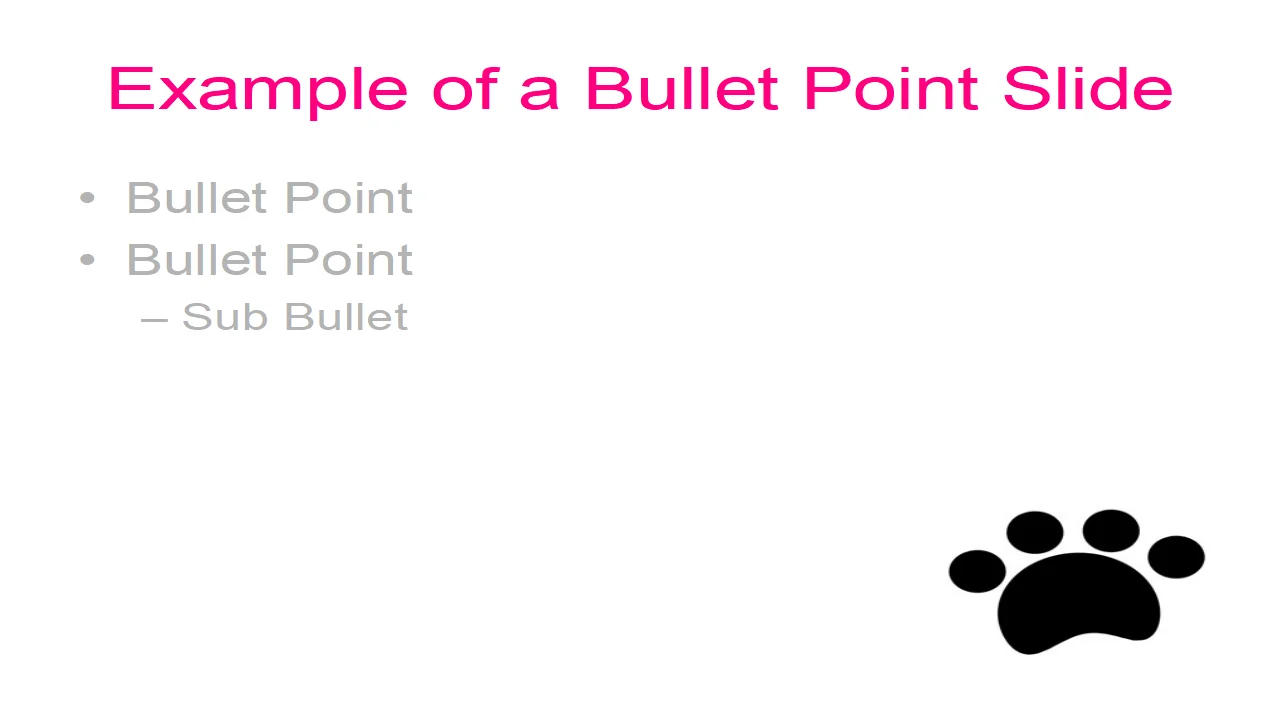 Paw prints template