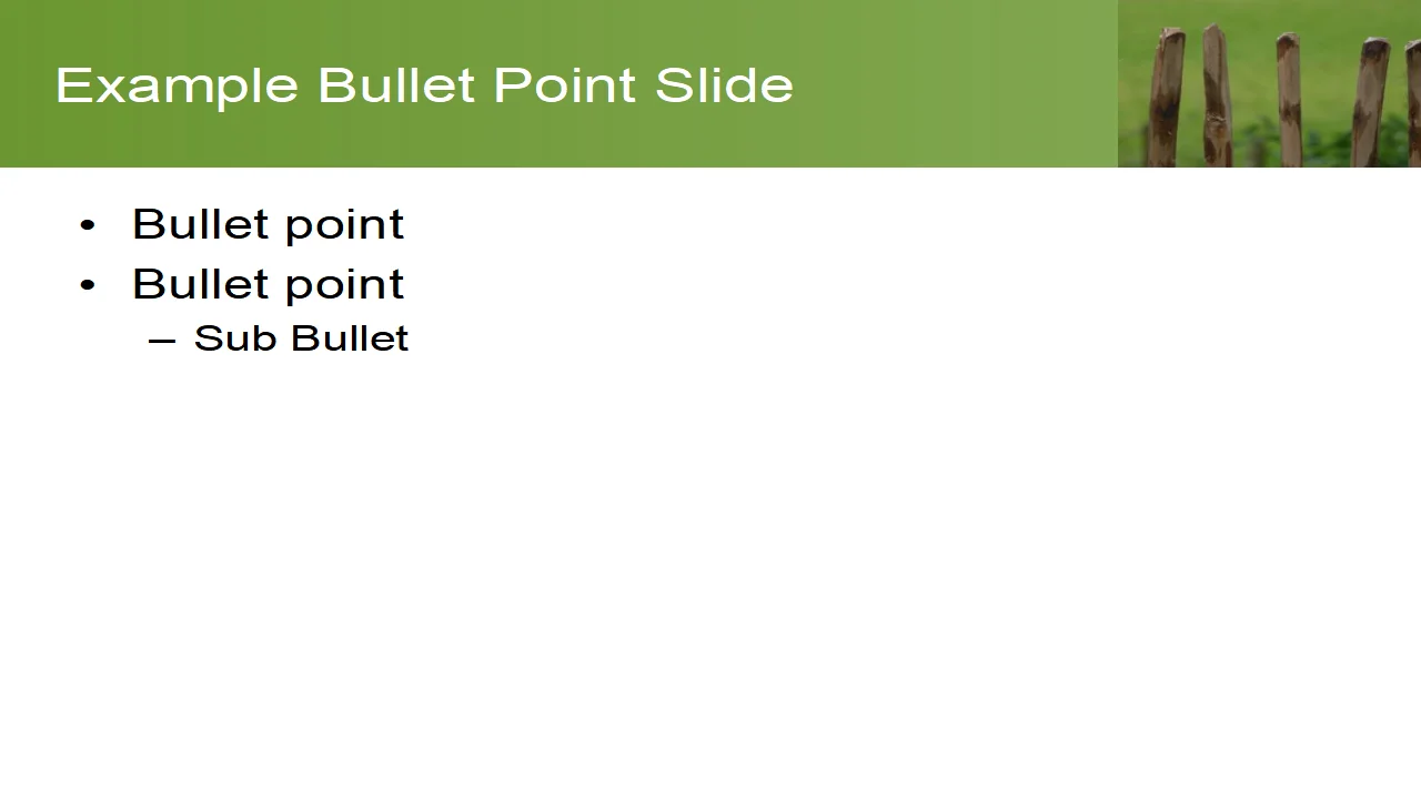 Picket Fence PowerPoint Template