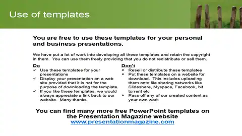 Picket Fence PowerPoint Template
