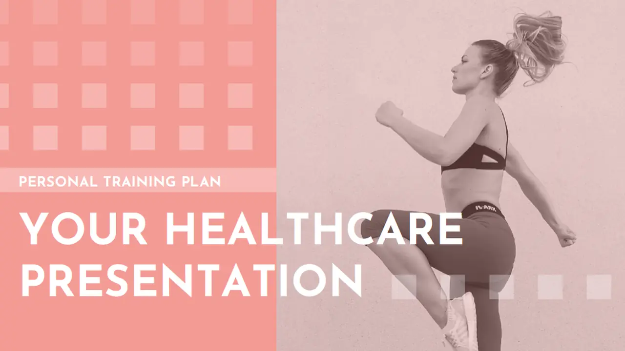Pink and Brown Geometric Modern Personal Training Business Slides