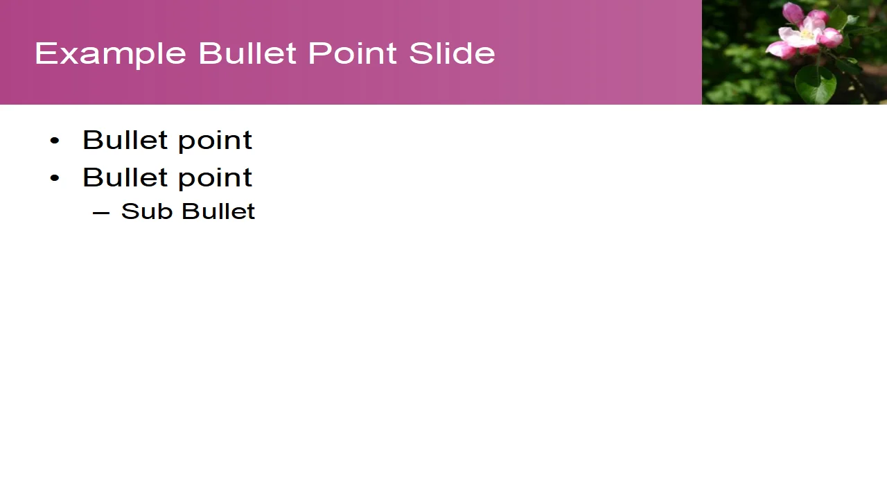Pink Blossom Template