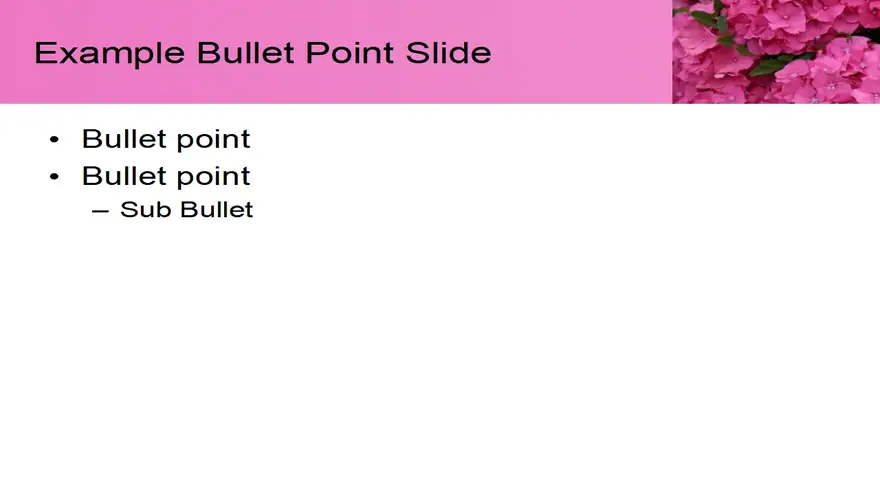 Pink Flower Template