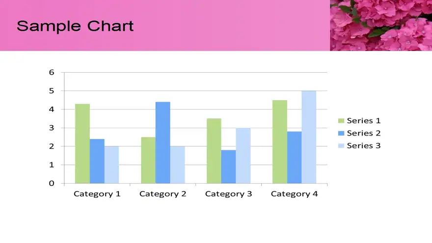 Pink Flower Template