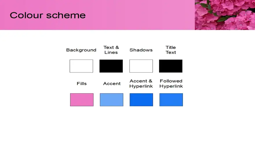 Pink Flower Template