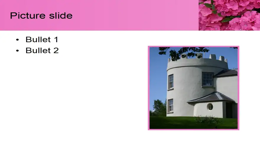 Pink Flower Template
