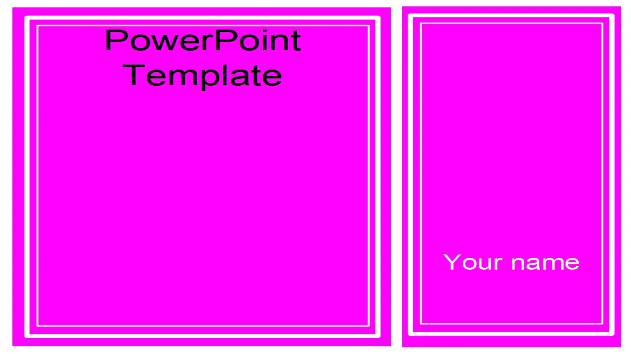 Pink Frames Template
