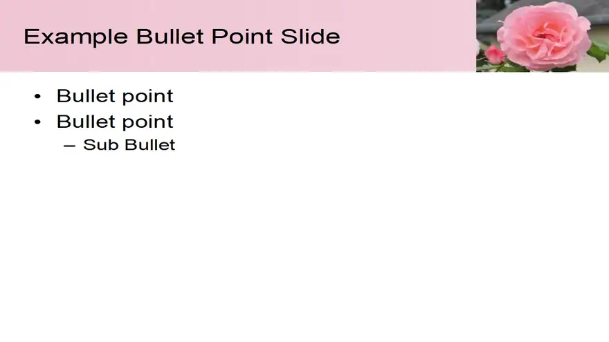 Pink Rose PowerPoint Template