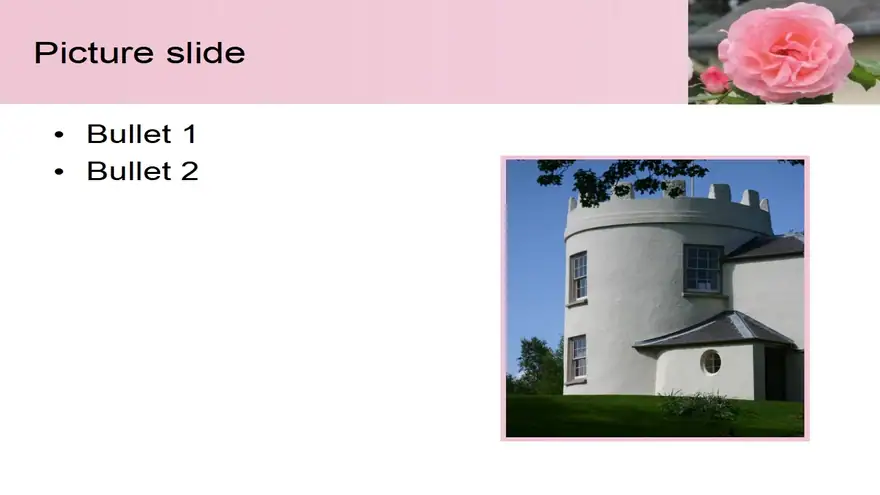 Pink Rose PowerPoint Template