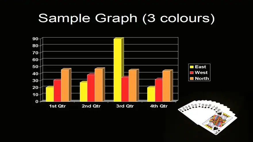 Playing Cards Template on a black background