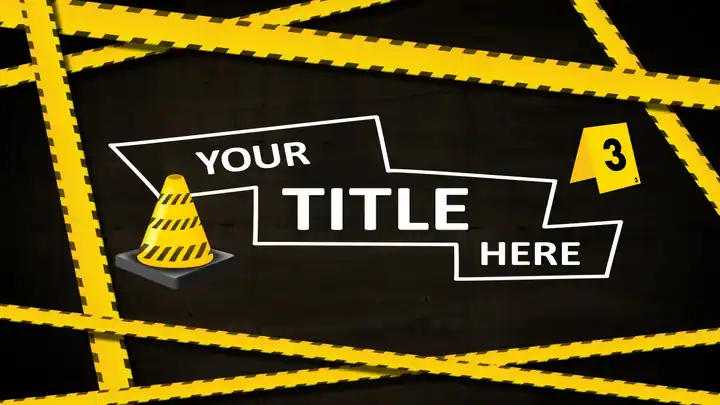 Police Caution Free PowerPoint and Impress Template