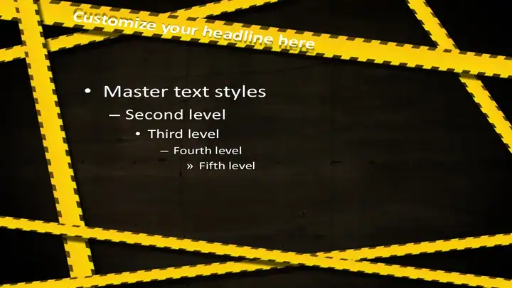 Police Caution Free PowerPoint and Impress Template