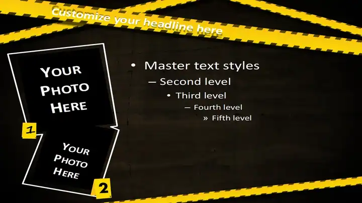 Police Caution Free PowerPoint and Impress Template