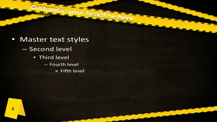 Police Caution Free PowerPoint and Impress Template