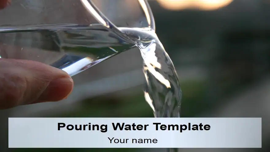 Pouring Water Template