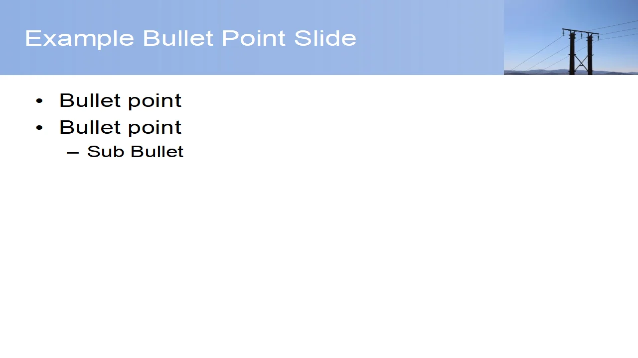 Power Lines PowerPoint Template