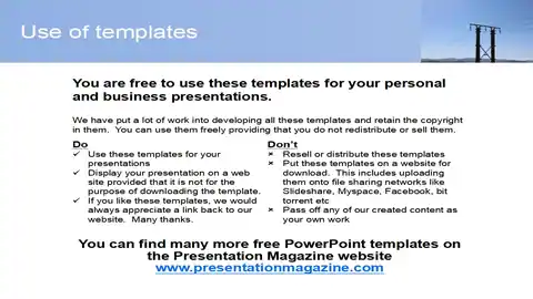 Power Lines PowerPoint Template