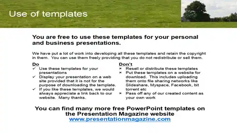 PowerPoint Field Background Template