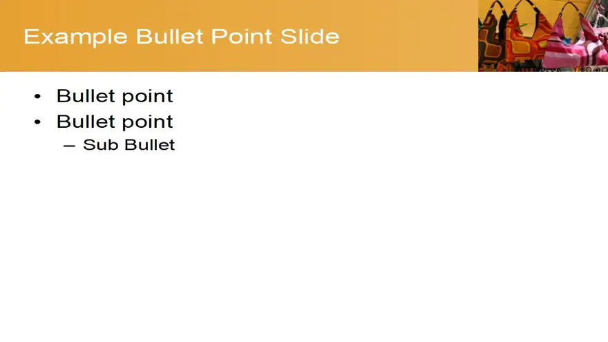 PowerPoint Handbag Stall Download Template