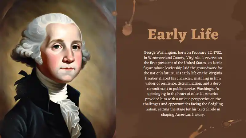 Presidency Of George Washington Biography Slides