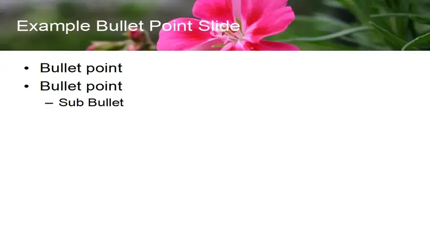 Pretty Flower Template