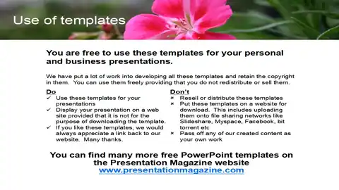 Pretty Flower Template