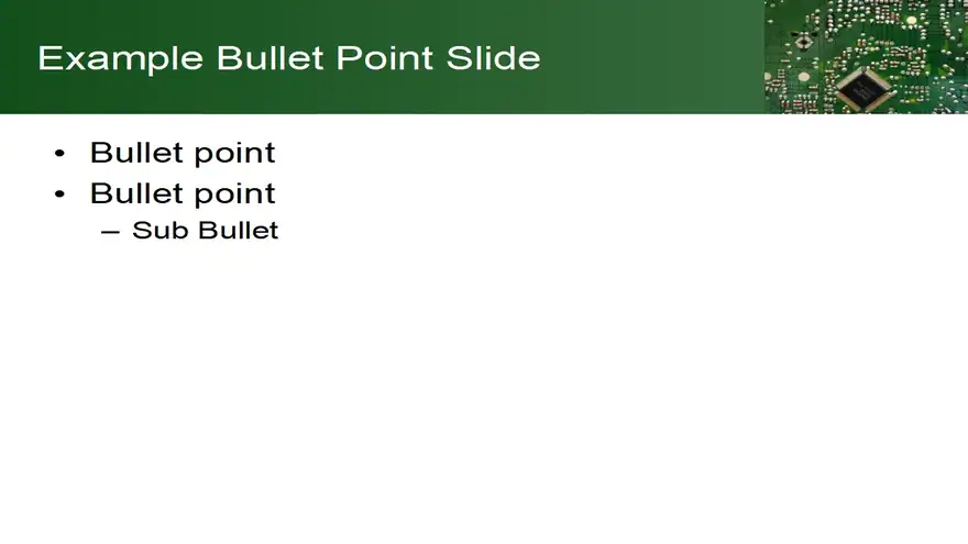Printed Circuit Board Template
