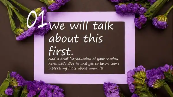 Purple wildflowers photo background free template.