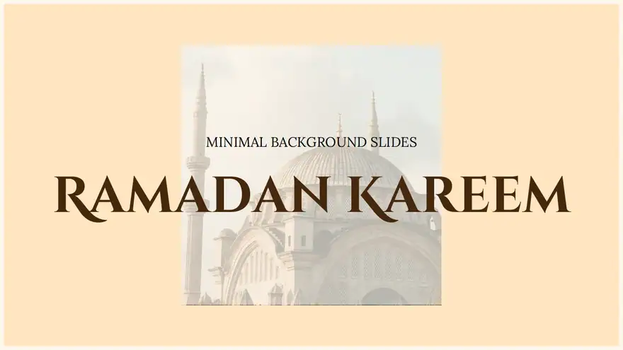 Ramadan Kareem Background Slides