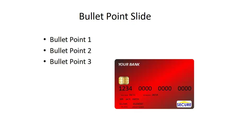 Red Credit Card Template