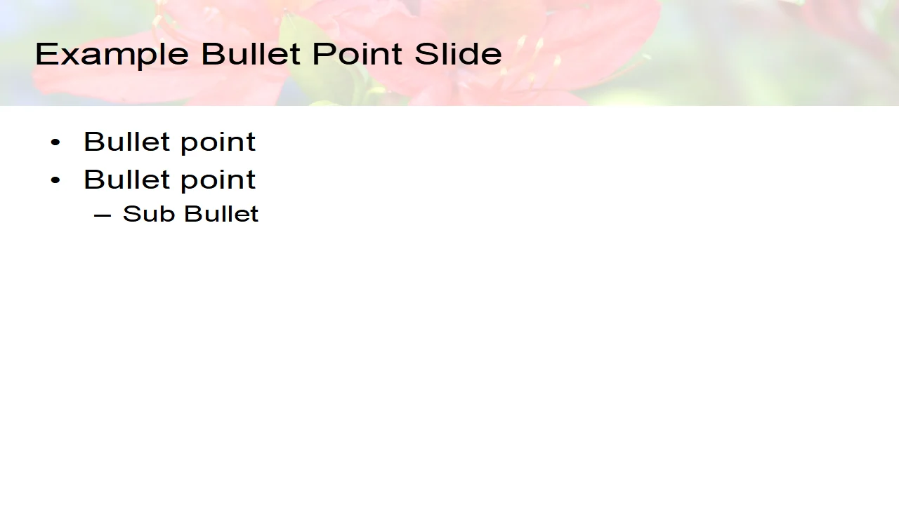 Red Flower PowerPoint Template