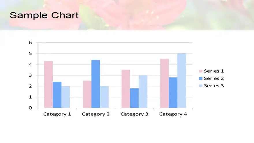 Red Flower PowerPoint Template